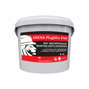 ARENA PlugMix PW «гидропломба» для ликвидации активных течей (ведро 5 кг)